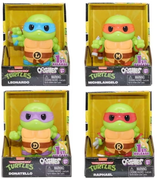 10cm Nickelodeon Teenage Mutant Ninja Turtles Ooshies Action Figure - Assorted