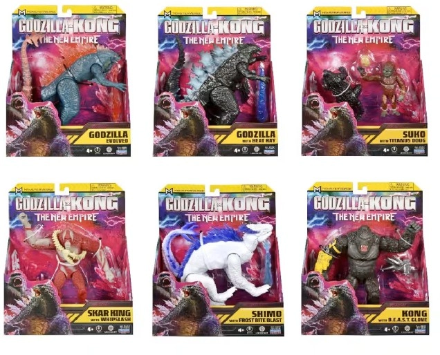 15cm Monsterverse Godzilla x Kong: The New Empire Action Figure - Assorted