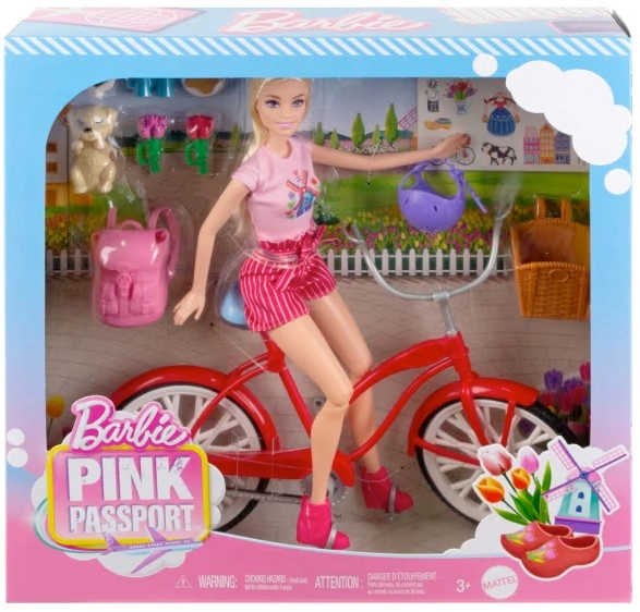 Barbie Pink Passport Holland Doll Set