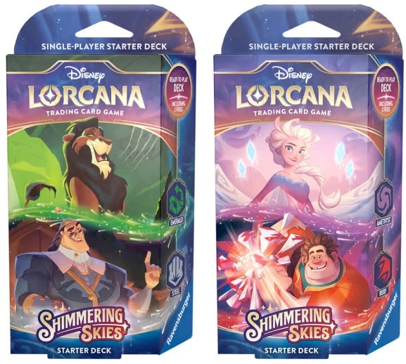 Disney Lorcana Trading Card Game: Set 5 Shimmering Skies Starter Deck - Assorted