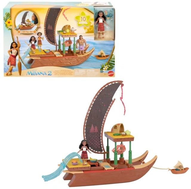 Disney Moana 2 Moana’s Adventure Canoe Playset