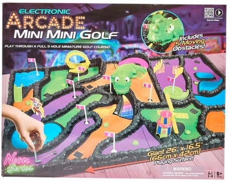 Electronic Arcade Mini Golf Game Set