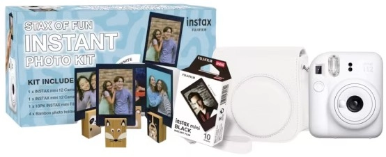 Fujifilm Instax Stax of Fun Instant Photo Kit - Clay White