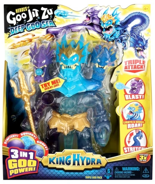 Heroes of Goo Jit Zu Deep Goo Sea King Hydra Triple Goo Pack