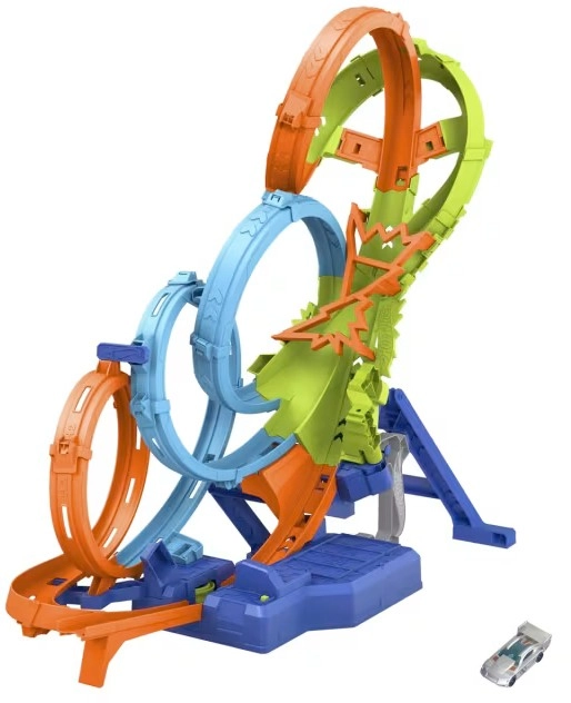 Hot Wheels Action 4-Loop Crash Out Track Set