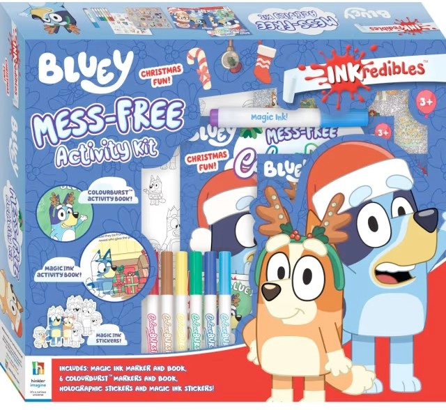 INKredibles Bluey Christmas Fun! Mess Free Activity Kit - Book