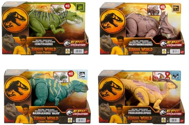 Jurassic World Epic Evolution Wild Roar Dinosaur Figure - Assorted