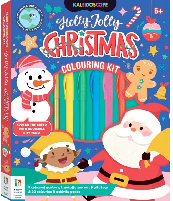 Kaleidoscope Holly Jolly Christmas Colouring Kit