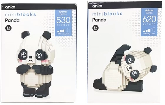 Mini Blocks Animal Series: Panda - Assorted