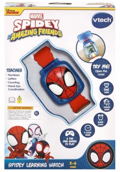 VTech Marvel Spidey and his Amazing Friends Learning Watch