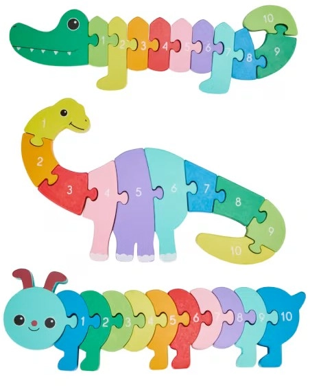 Wooden Counting Rainbow Animal - Assorted