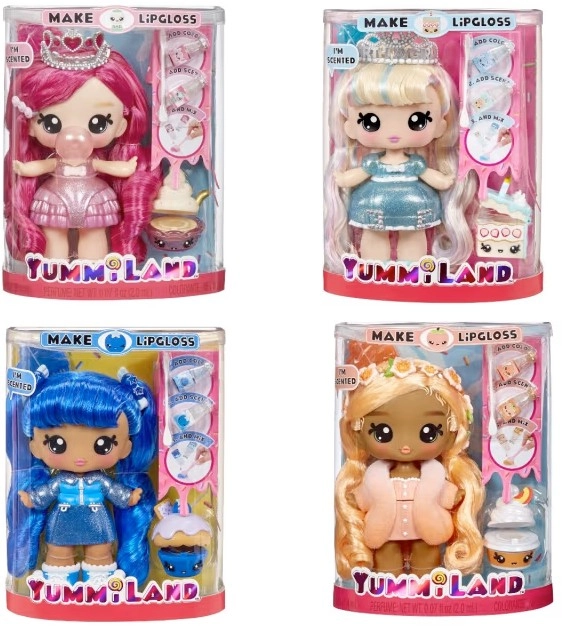 Yummiland Large Doll and Lip Gloss Pet Set - Assorted