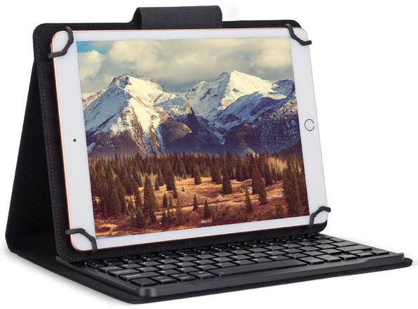 Bonelk Universal 9"-11" Tablet Keyboard Folio Case Black