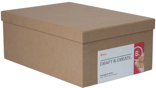 Born Large Rectangle Kraft Box