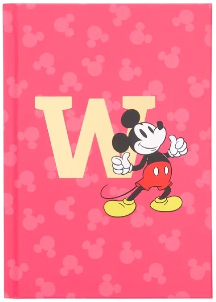 Disney Mickey B6 Initial Notebook W 192 Page