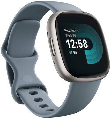 Fitbit Versa 4 Smart Watch - Blue/Platinum