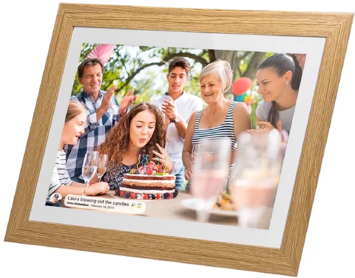 Jackson Frameo 10.1" Digital Frame - White/Oak