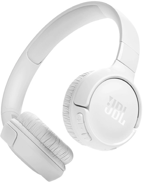 JBL Tune 520 Bluetooth Headphones - White