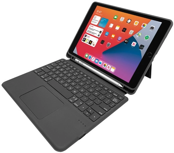 J.Burrows iPad 10.2" 7/8/9th Gen Folio Case with Keyboard/Touchpad