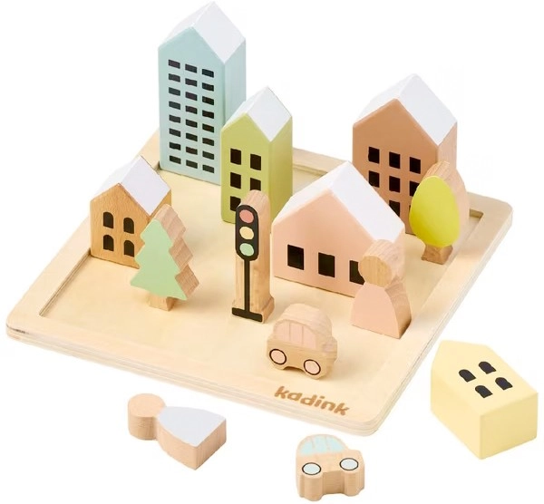 Kadink Wooden Town Play Set