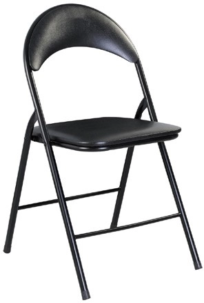 Keji Padded Folding Chair - Black