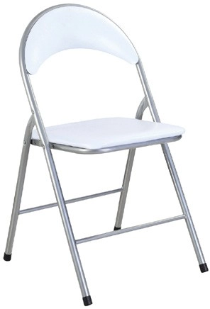 Keji Padded Folding Chair - White