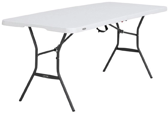 Lifetime Light Commercial 6 Foot Bi-fold Table