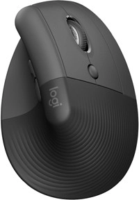 Logitech Lift Vertical Ergonomic Mouse - Graphite