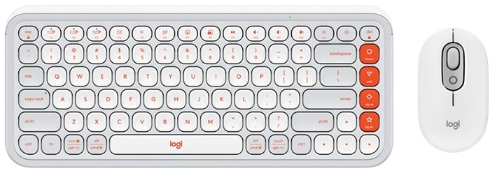 Logitech POP Icon Keyboard and Mouse Combo - Off White