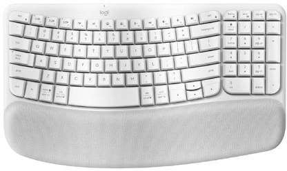 Logitech Wave Keys Ergonomic Keyboard† - Off-White