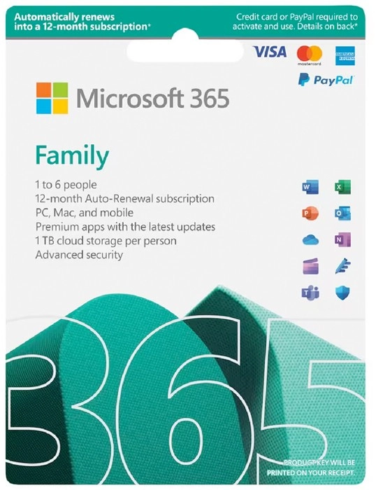 Microsoft Office 365 Family Software