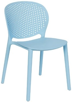 NEW Kadink Lattice Back Stacking Chair - Blue