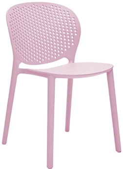 NEW Kadink Lattice Back Stacking Chair - Pink