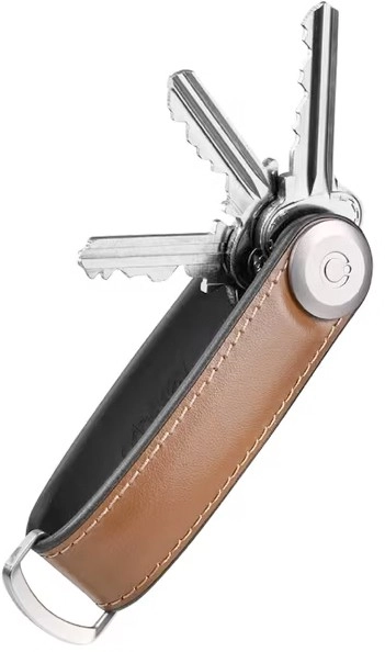 Orbitkey Hybrid Leather Key Organiser - Brown