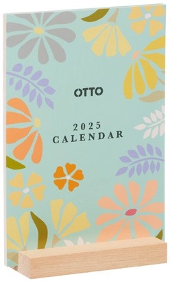 Otto Wooden Stand Calendar - Floral