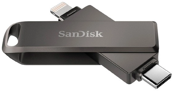 SanDisk 128GB iXpand Luxe Lightning and USB-C Flash Drive