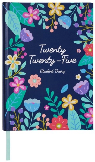 Studymate 2025 Student Diary - Floral