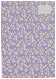 Studymate A4 96 Page Printed Exercise Books - Lilac Flower