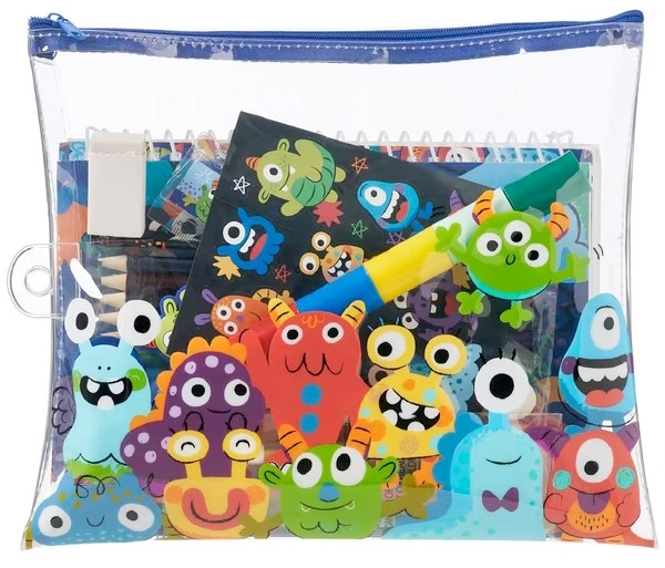 Studymate Activity Pencil Case Set Monsters