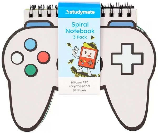 Studymate Gamer A6 Notebooks 60 Page 3 Pack