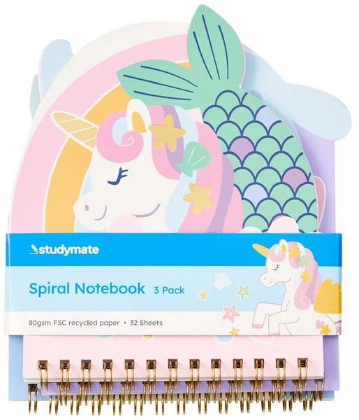 Studymate Mermicorn A6 Notepads 60 Page 3 Pack