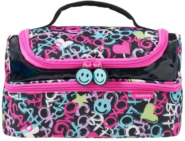 Studymate Twin Zip Tote Lunch Bag - Cool Graffiti