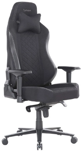 Typhoon Prime Fabric Gaming Chair - Black