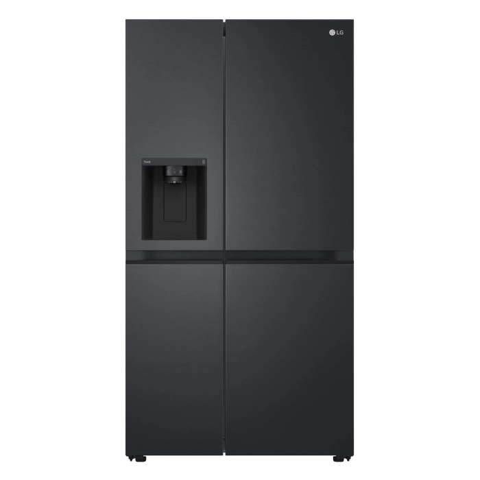 LG GS-L600MBL 635L Side by Side Fridge (Matte Black)