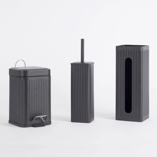 Bodie Black Bathroom Accessories by Essentials