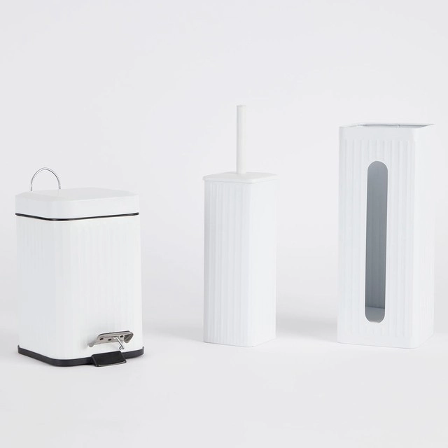 Bodie White Bathroom Accessories by Essentials