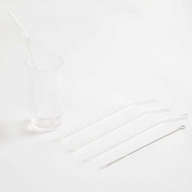 Emmy Clear Glass Straw 4 Pack by Habitat