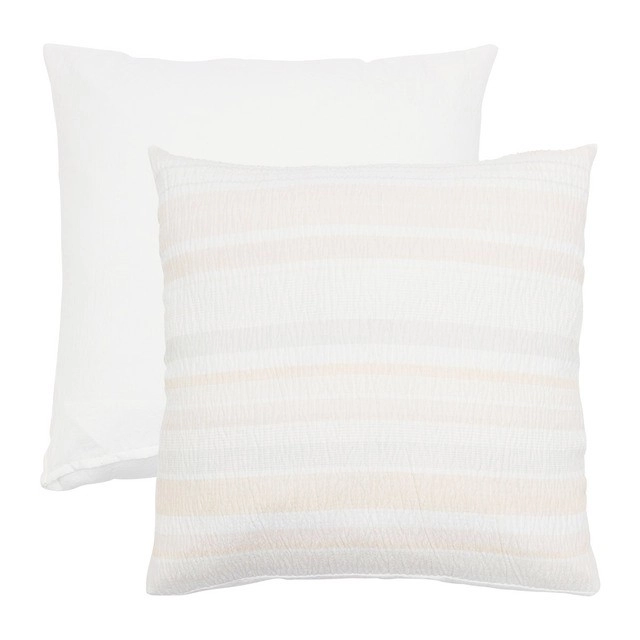 Juniper Stripe Natural European Pillowcase by Essentials