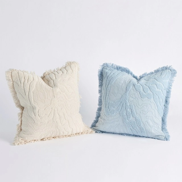 Ode Embroidered Square Cushion by M.U.S.E.