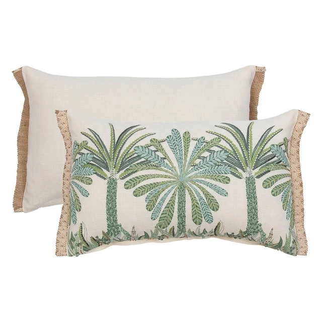 Siwa Palm Oblong Cushion by M.U.S.E.